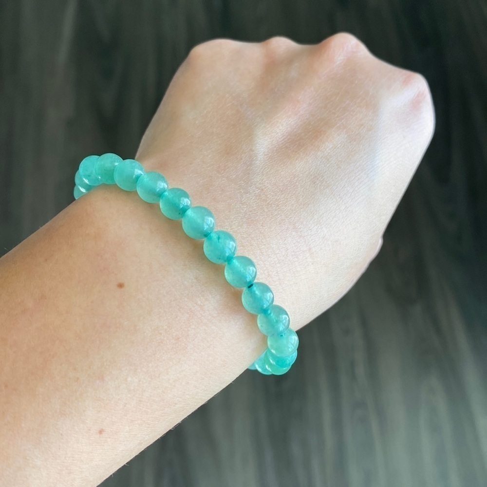 Glass Jade Beads Bracelet